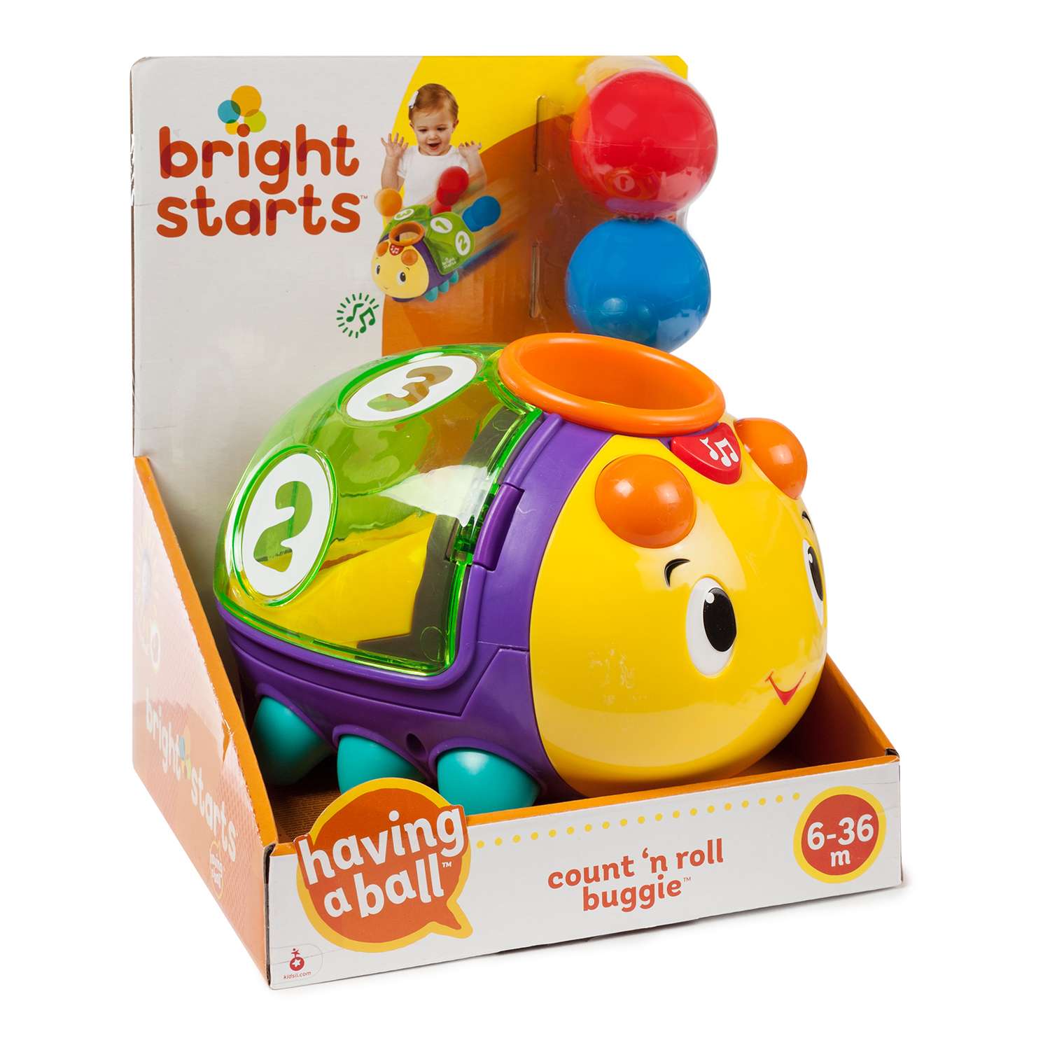 Развивающая игрушка Bright Starts Жучок 1-2-3 - фото 3