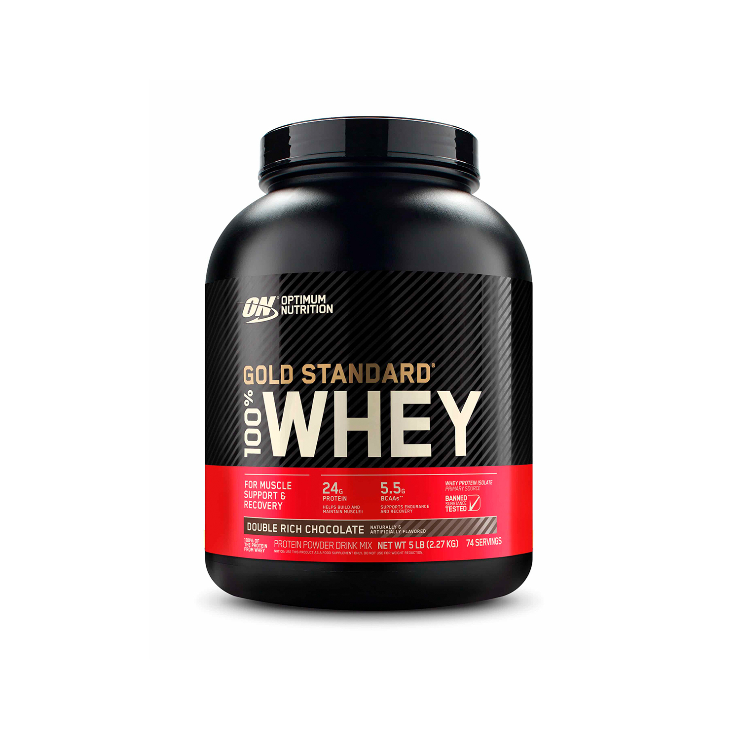 Протеин Optimum Nutrition Gold Standard 100% Whey 2270 гр Двойной насыщенный шоколад - фото 2