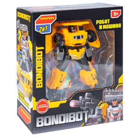 Трансформер BONDIBON BONDIBOT 2в1 робот- самосвал 6в1 желтого цвета