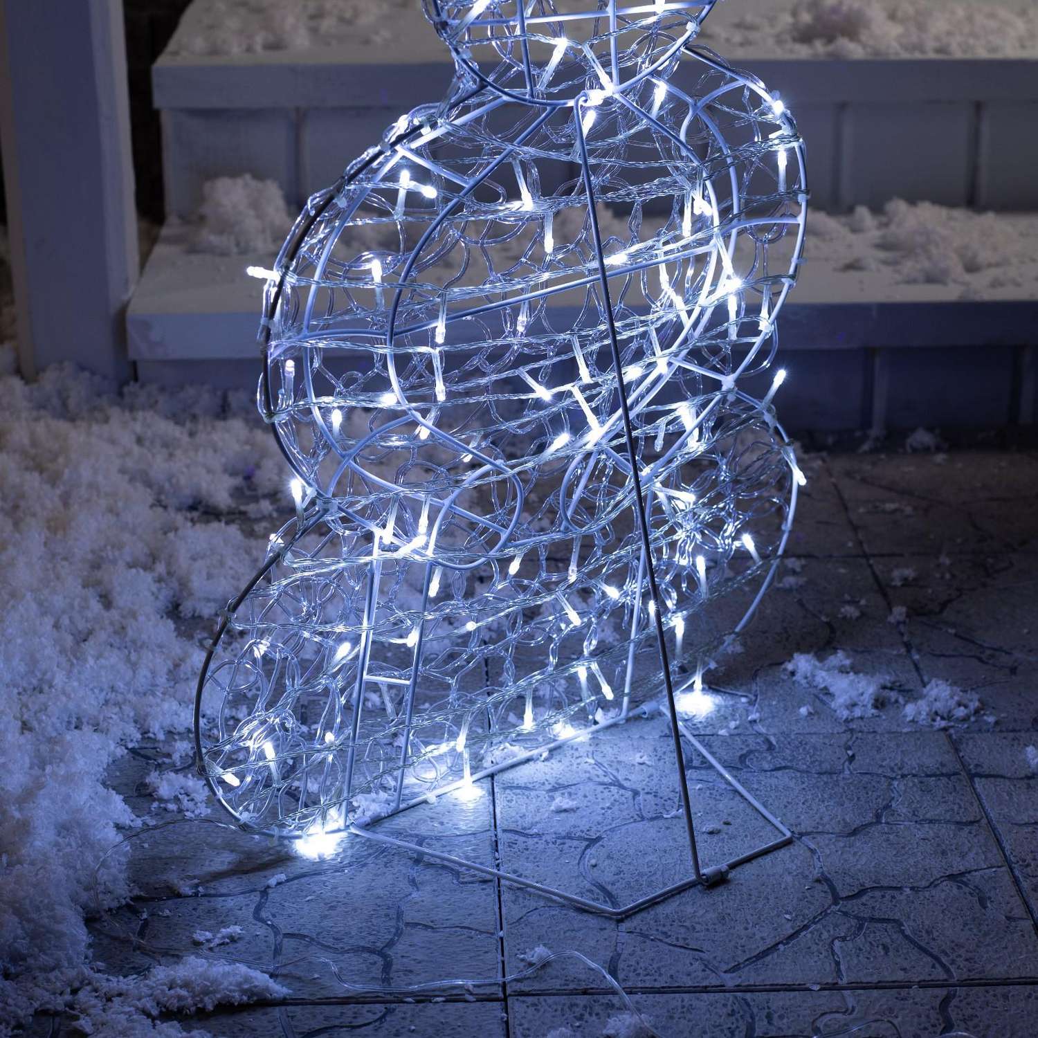 Светодиодная фигура Sima-Land «Снеговик» 48×89×22 см металл 31 В свечение белое - фото 3