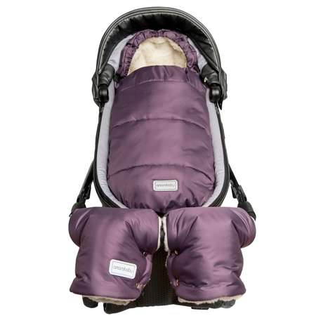 Конверт зимний AmaroBaby меховой Snowy Travel Фиолетовый 105 см