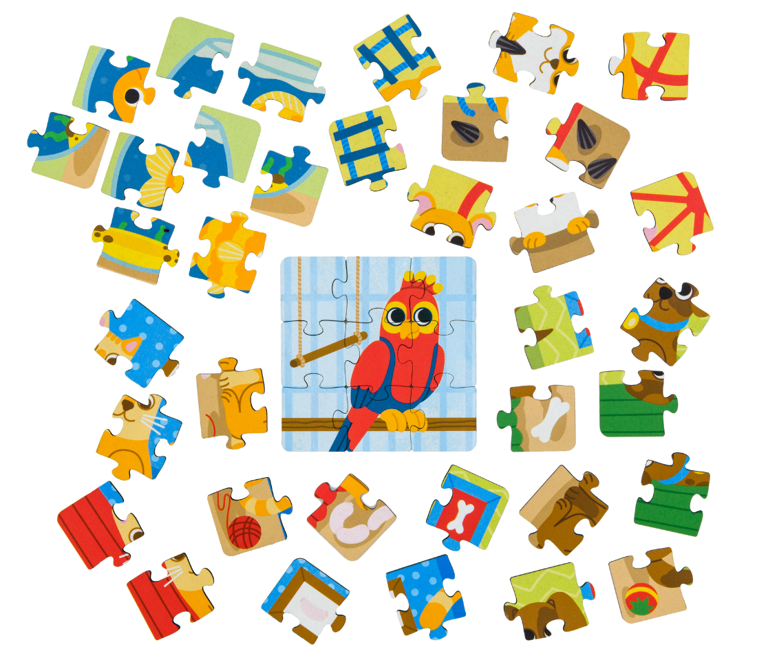 Пазл фигурный деревянный Active Puzzles Домашние животные - фото 3
