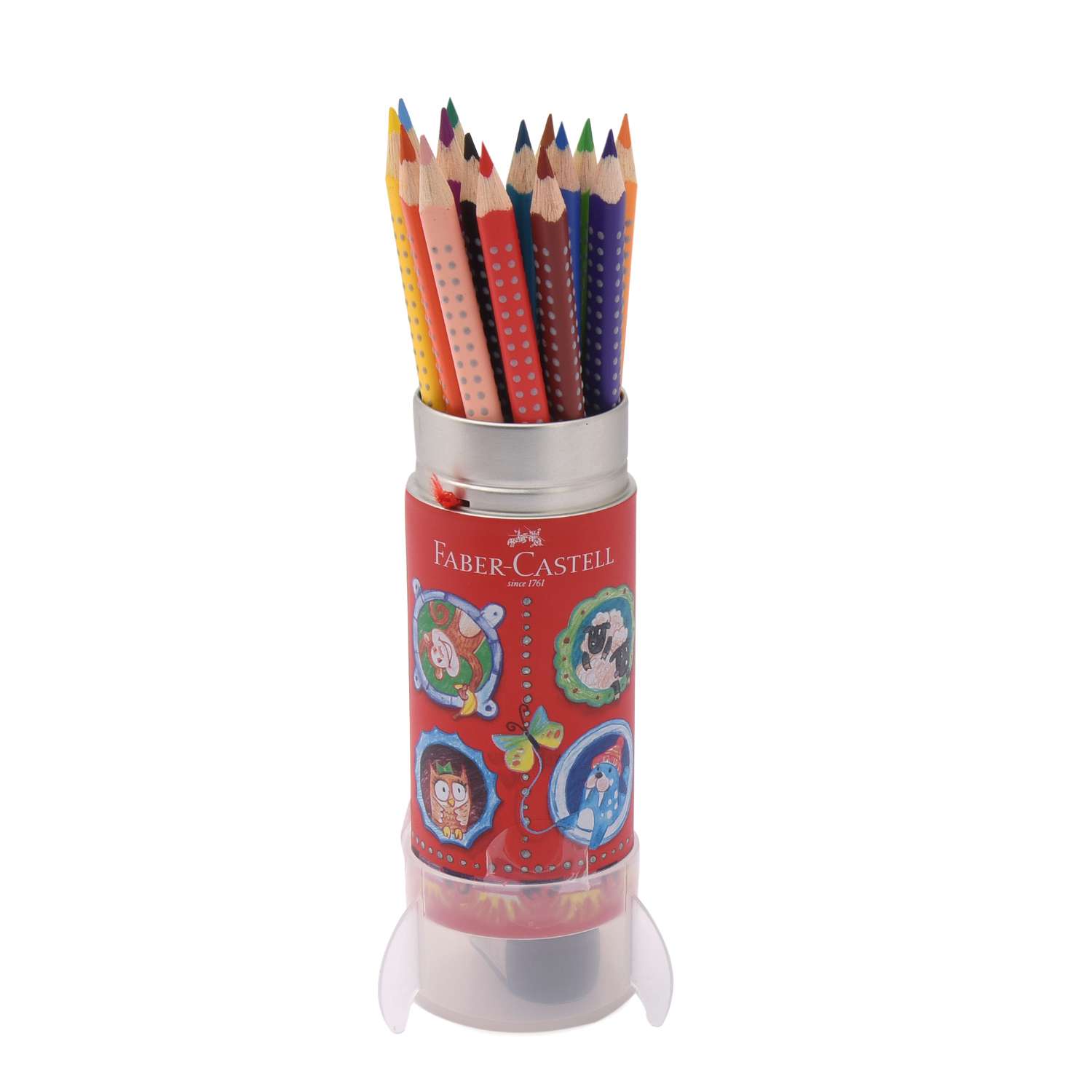 Цветные карандаши Faber Castell Grip в пласт. тубе Ракета 15 шт. - фото 4