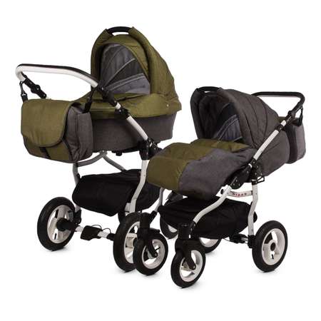 Коляска 2 в 1 Babyton Dizzy Dark Grey-Green