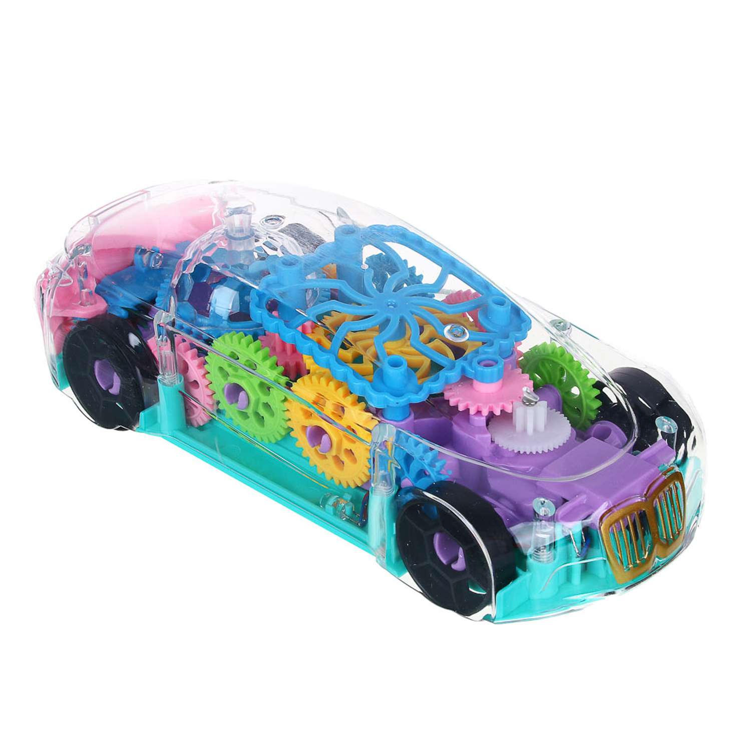 Машинка Игроленд  интерактивная с прозрачным кузовом со светом и звуком 292-306 - фото 5