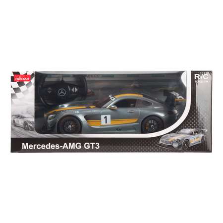 Машина Rastar РУ 1:14 Mercedes AMG GT3 Серая 74100