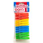 Прищепки пластмассовые DORA 12 штук