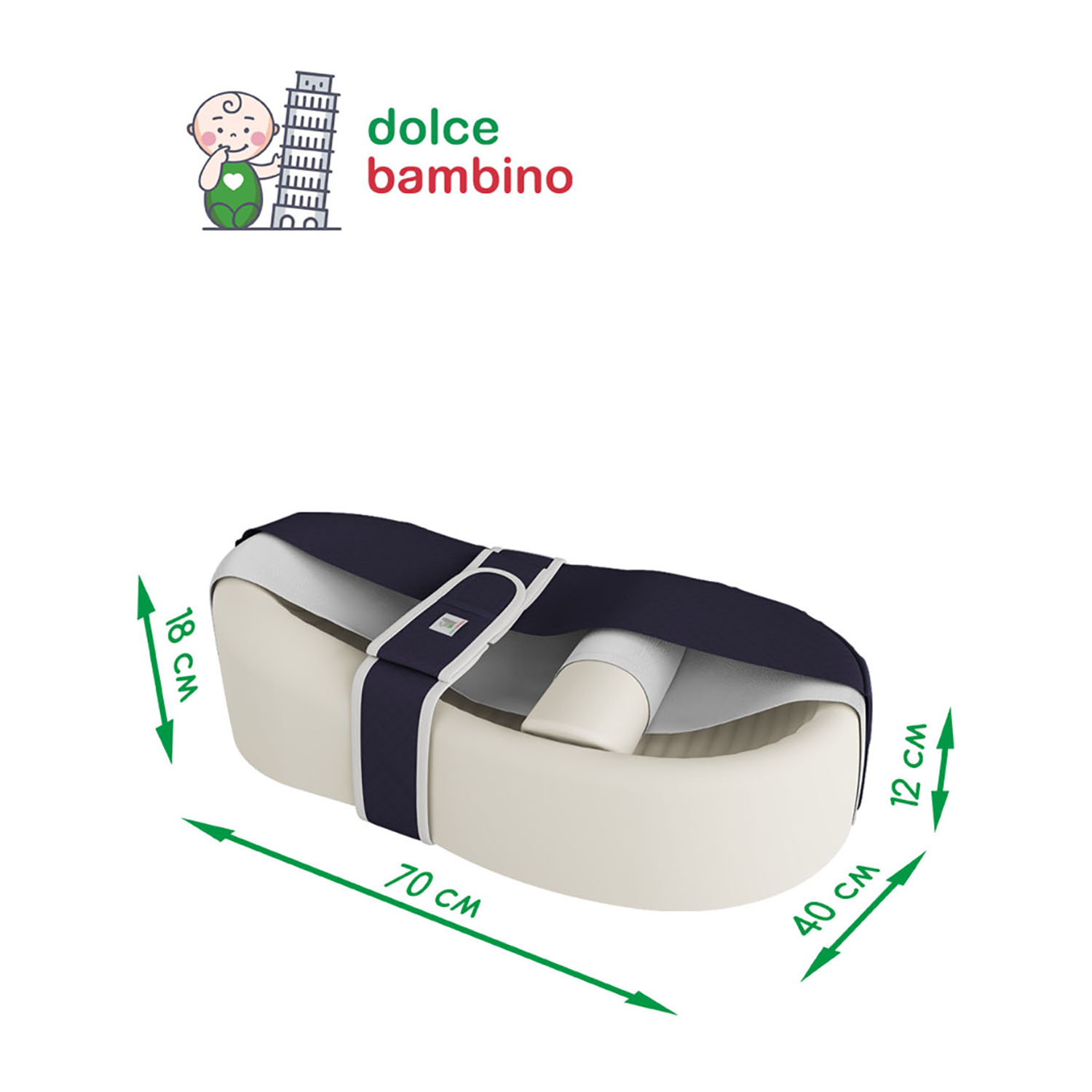 Матрас кокон для новорожденных Dolce Bambino МП   Dolce Cocon Plus Синий - фото 5