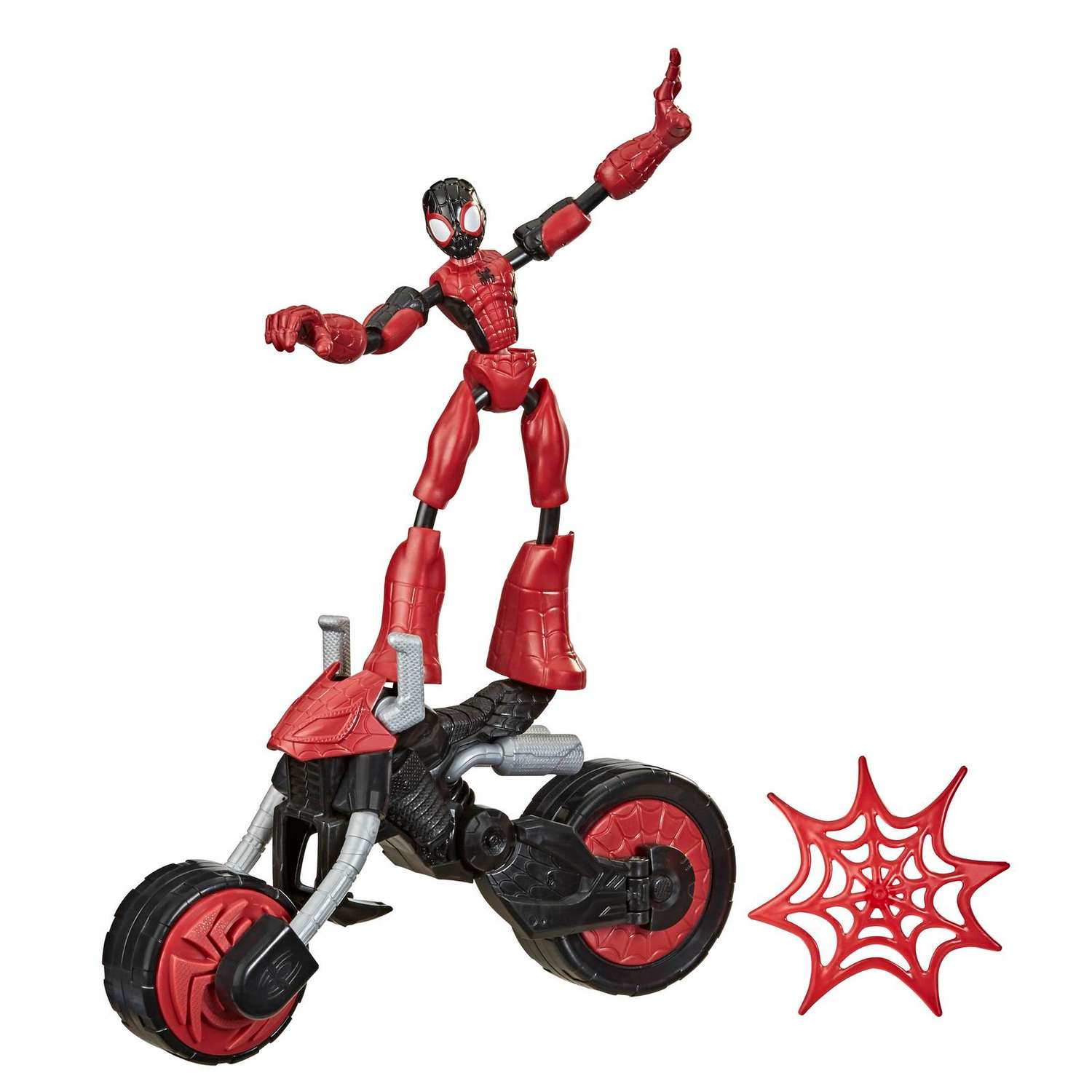 Набор игровой Hasbro (SM) Бенди Человек-паук на мотоцикле F02365L0 F02365L0 - фото 1