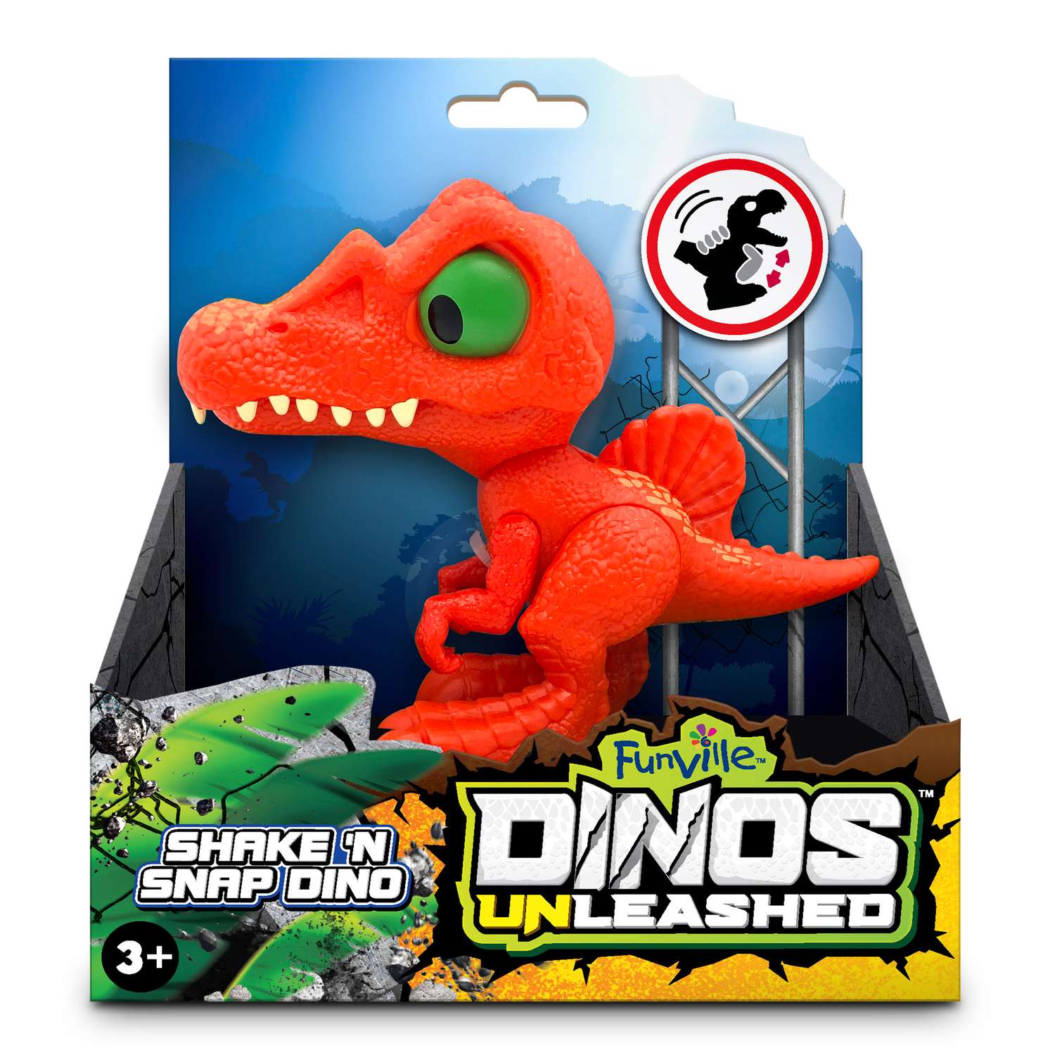 Фигурка динозавра Dinos Unleashed клацающий спинозавр мини - фото 1