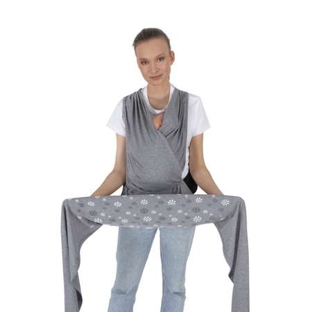 Слинг-шарф SEVIBEBE с функцией поддержки спины родителя для деток весом 3-12 кг
