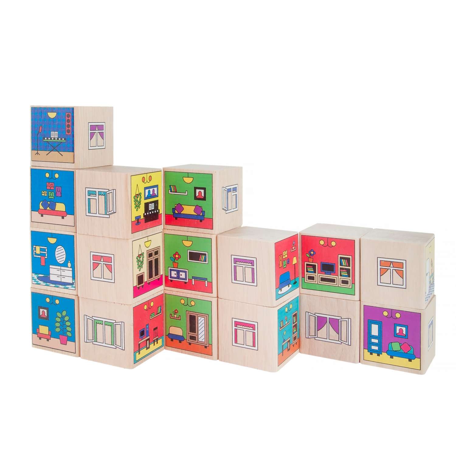 Кубики Краснокамская игрушка Квартиры - фото 1