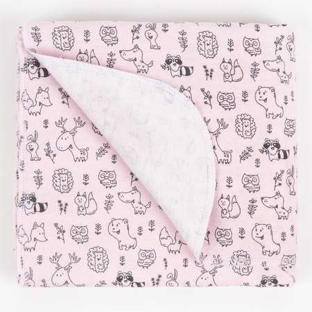 Пеленки фланелевые Чудо-чадо для новорожденных «Дочке/зверюшки» 85х120см 4 шт