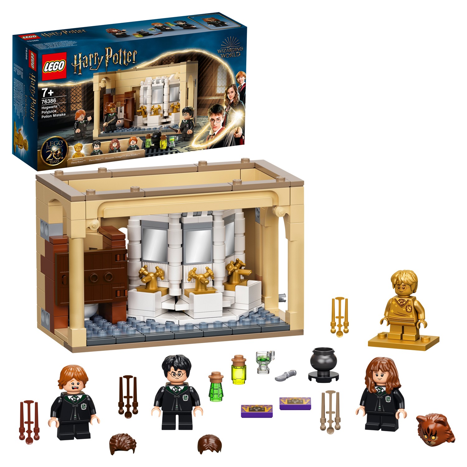 Конструктор LEGO Harry Potter Хогвартс: ошибка с оборотным зельем 76386  купить по цене 1799 ₽ в интернет-магазине Детский мир