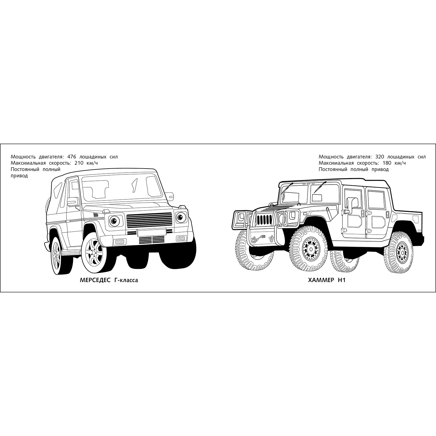 Раскраска Автомобили Внедорожники купить по цене 47 ₽ в интернет-магазине  Детский мир