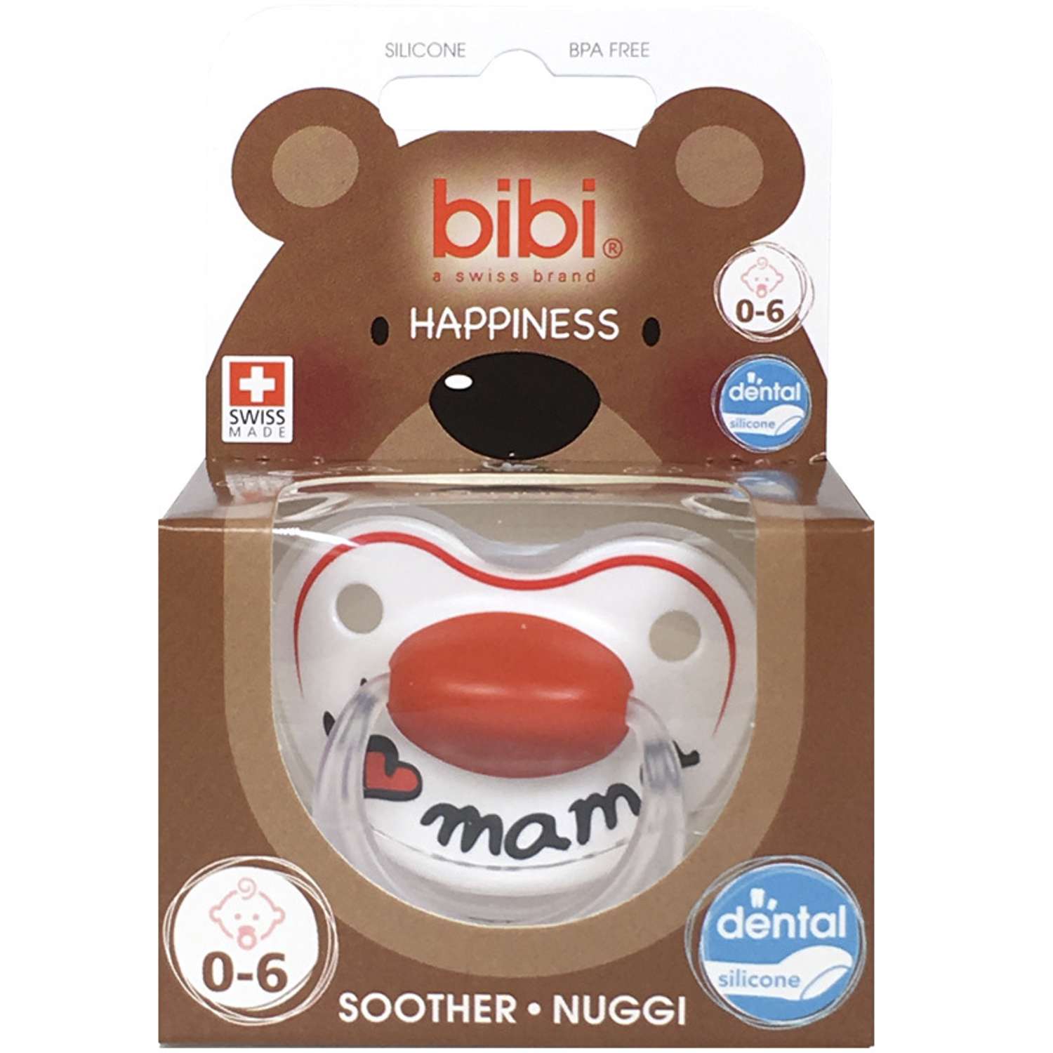 Пустышка Bibi Premium Dental силикон 0-6 мес Happiness Mama - фото 3