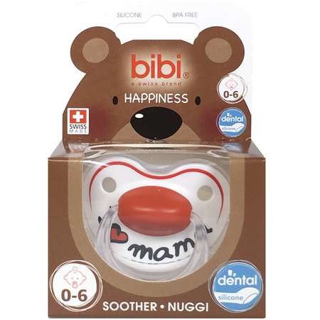 Пустышка Bibi Premium Dental силикон 0-6 мес Happiness Mama