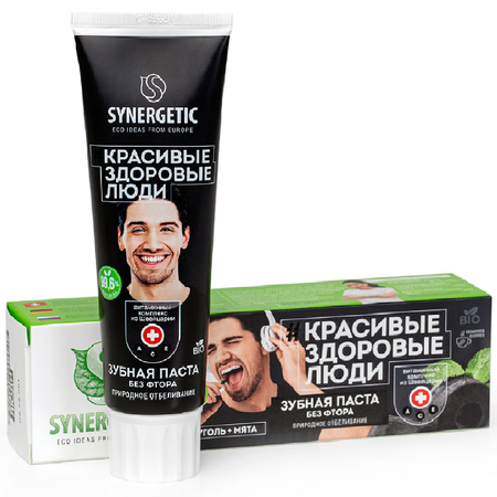 Зубная паста SYNERGETIC Природное отбеливание 100 г