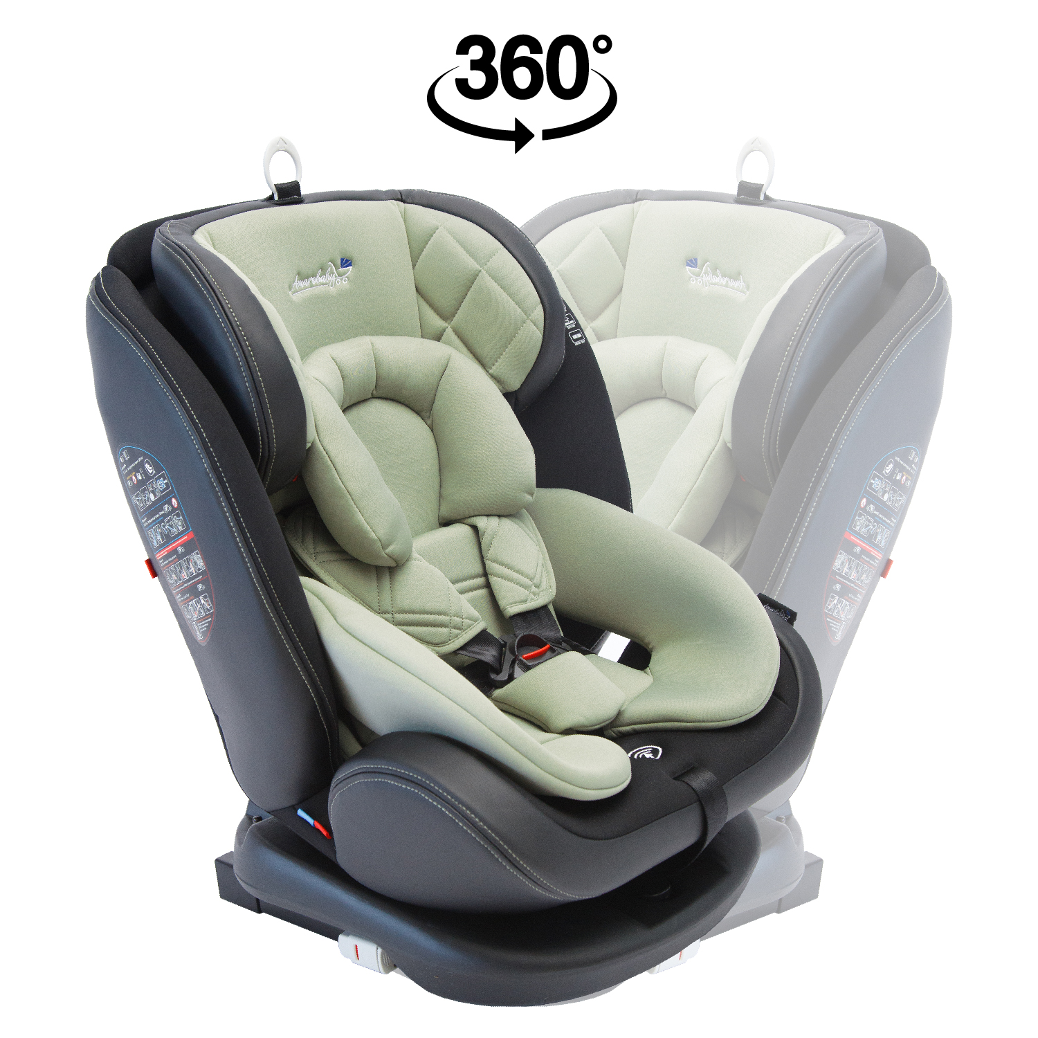 Автокресло Amarobaby ST-3 Isofix Хаки - фото 4