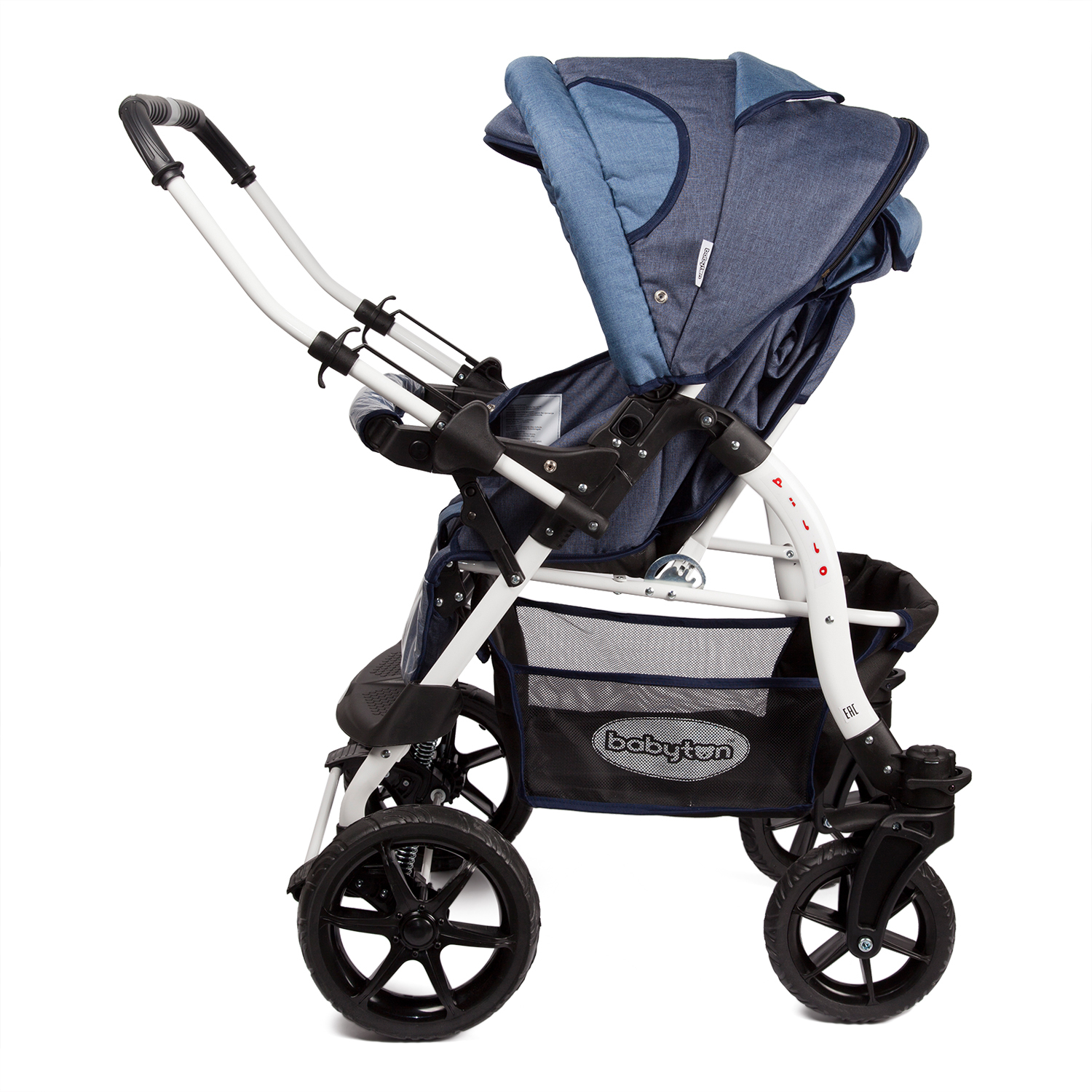 Коляска-трансформер Babyton Pillo OX Dark Blue - фото 7