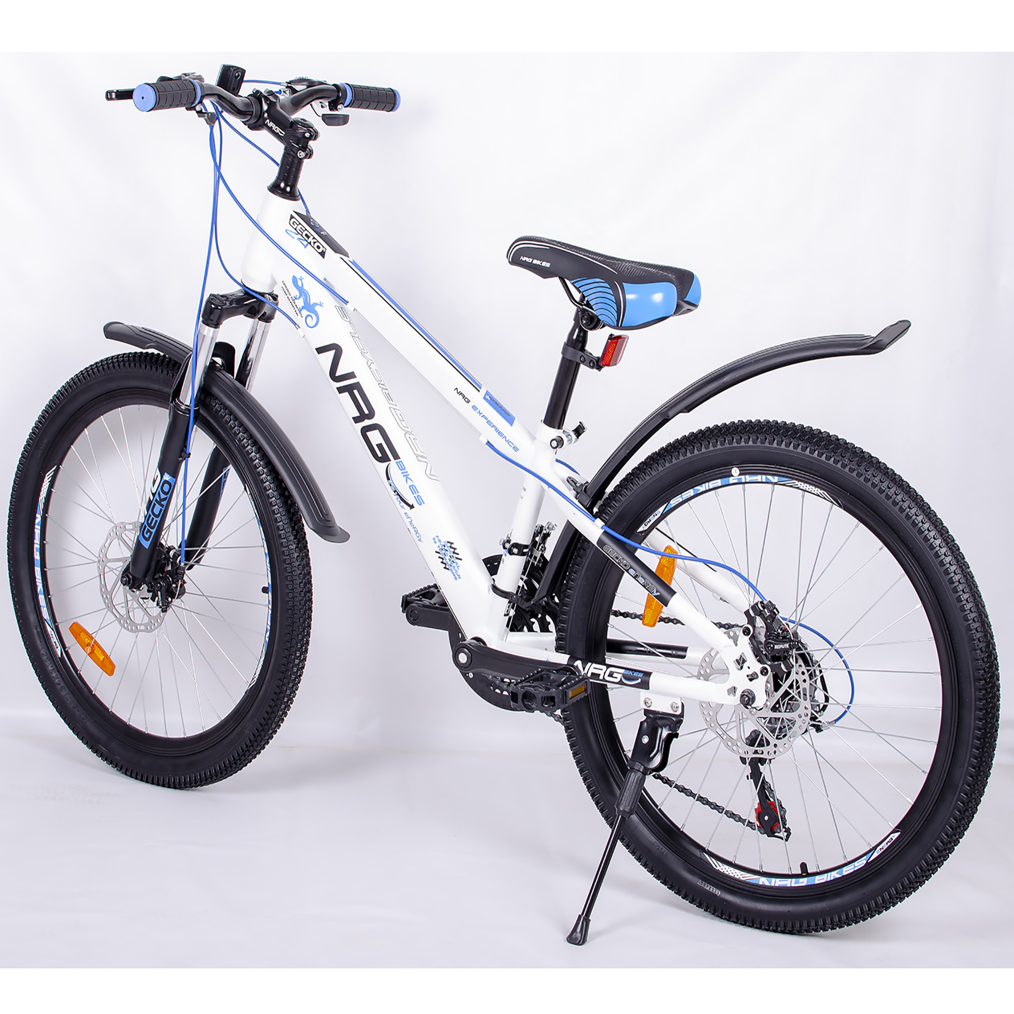 Велосипед NRG BIKES GECKO 24 white-black-blue - фото 5