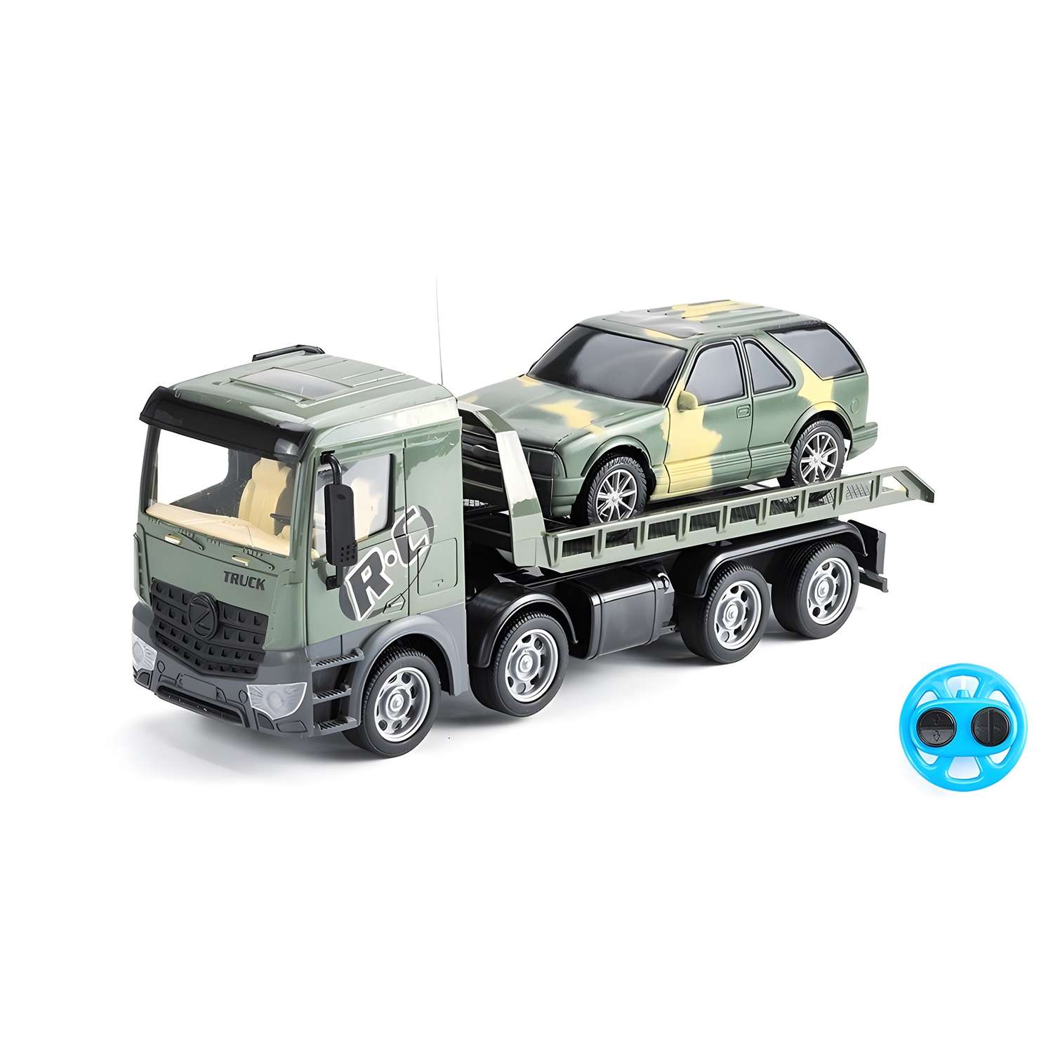 Радиоуправляемый грузовик CS Toys трейлер + джип CityTruck 1:24 - фото 1