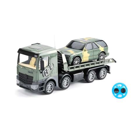 Радиоуправляемый грузовик CS Toys трейлер + джип CityTruck 1:24