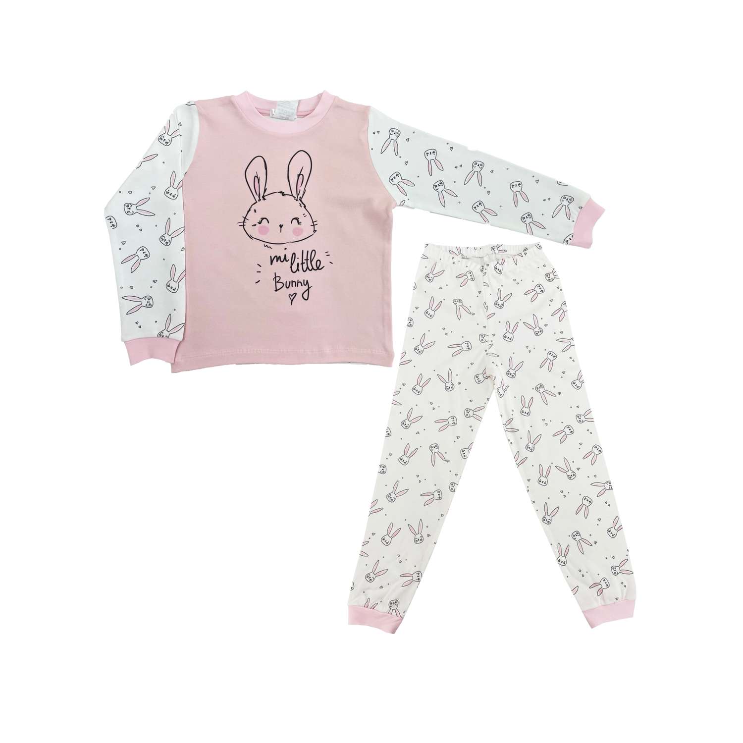 Пижама Linas baby 1293-11-Белый-розовый - фото 1