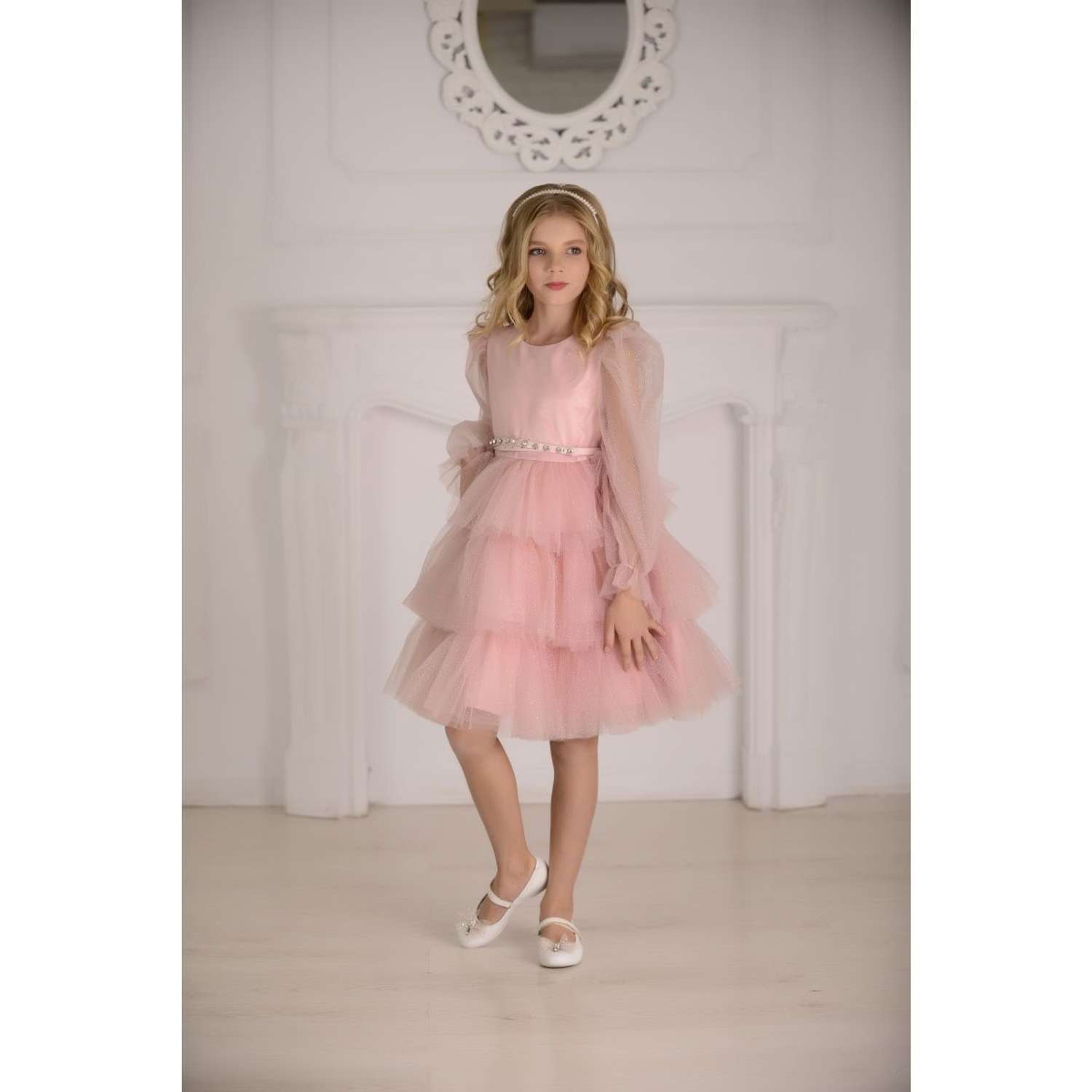 Платье Lila Style фэнси розовое - фото 6