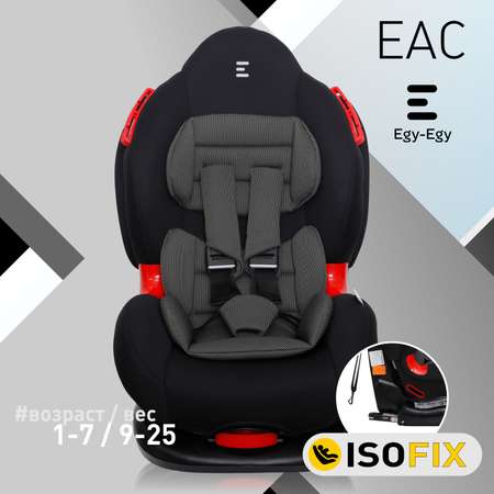 Детское автокресло Еду-Еду УУД Еду-Еду KS 525 Isofix гр. I/II черный карбон серый