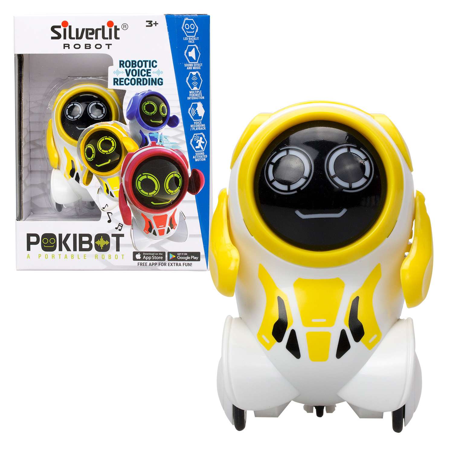 Робот Silverlit Покибот Желтый 88529-9 - фото 5