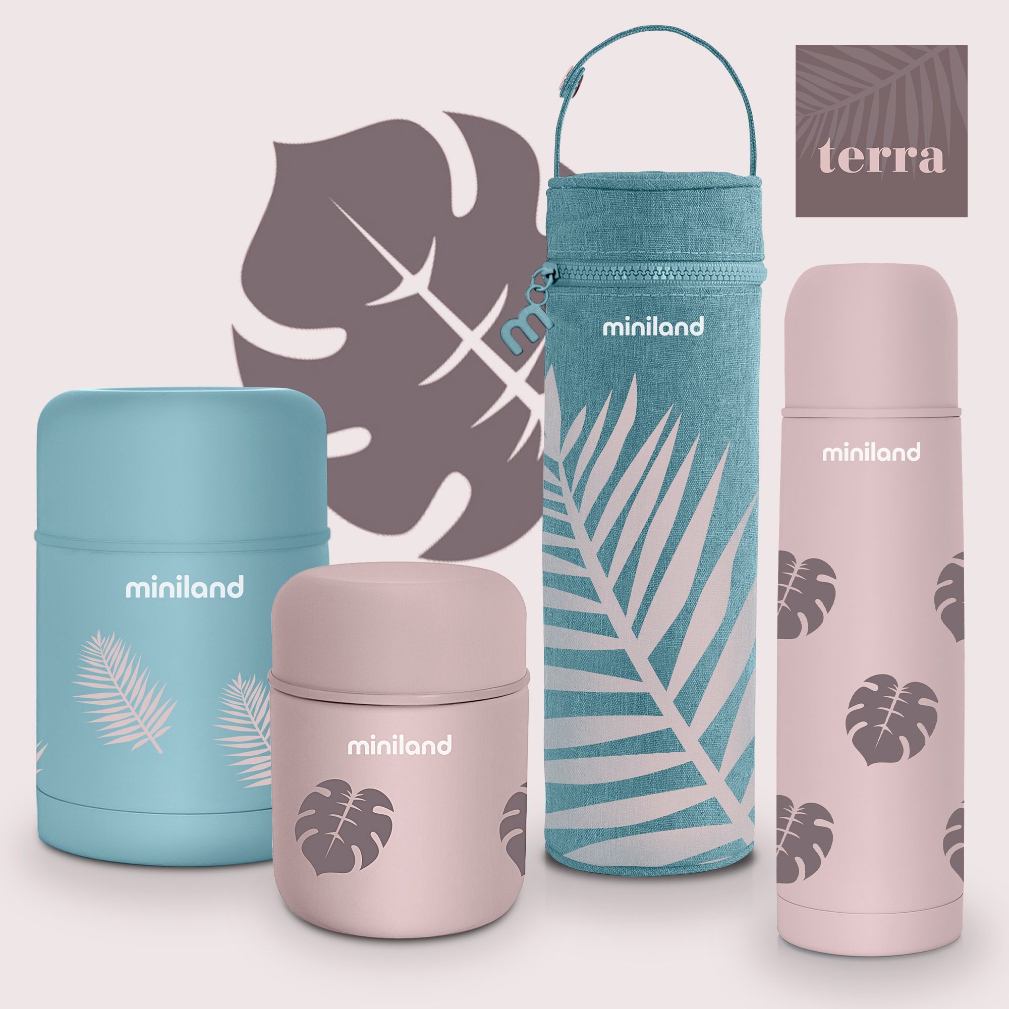 Термос Miniland для еды и жидкостей Terra Thermos Mini бирюзовый 280 мл - фото 10