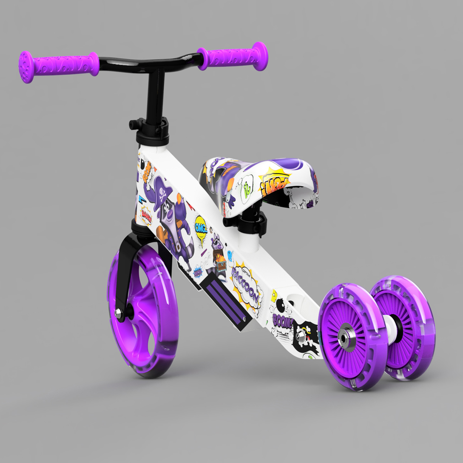 Беговел Small Rider для малышей Turbo Bike фиолетовый - фото 9