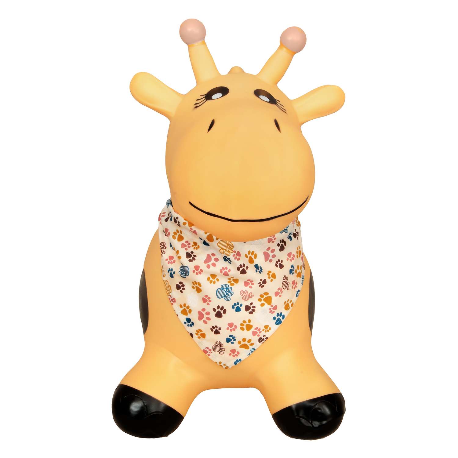 Прыгун надувной LAKO SPORT Желтый жираф Лола в комплекте с банданой - фото 6