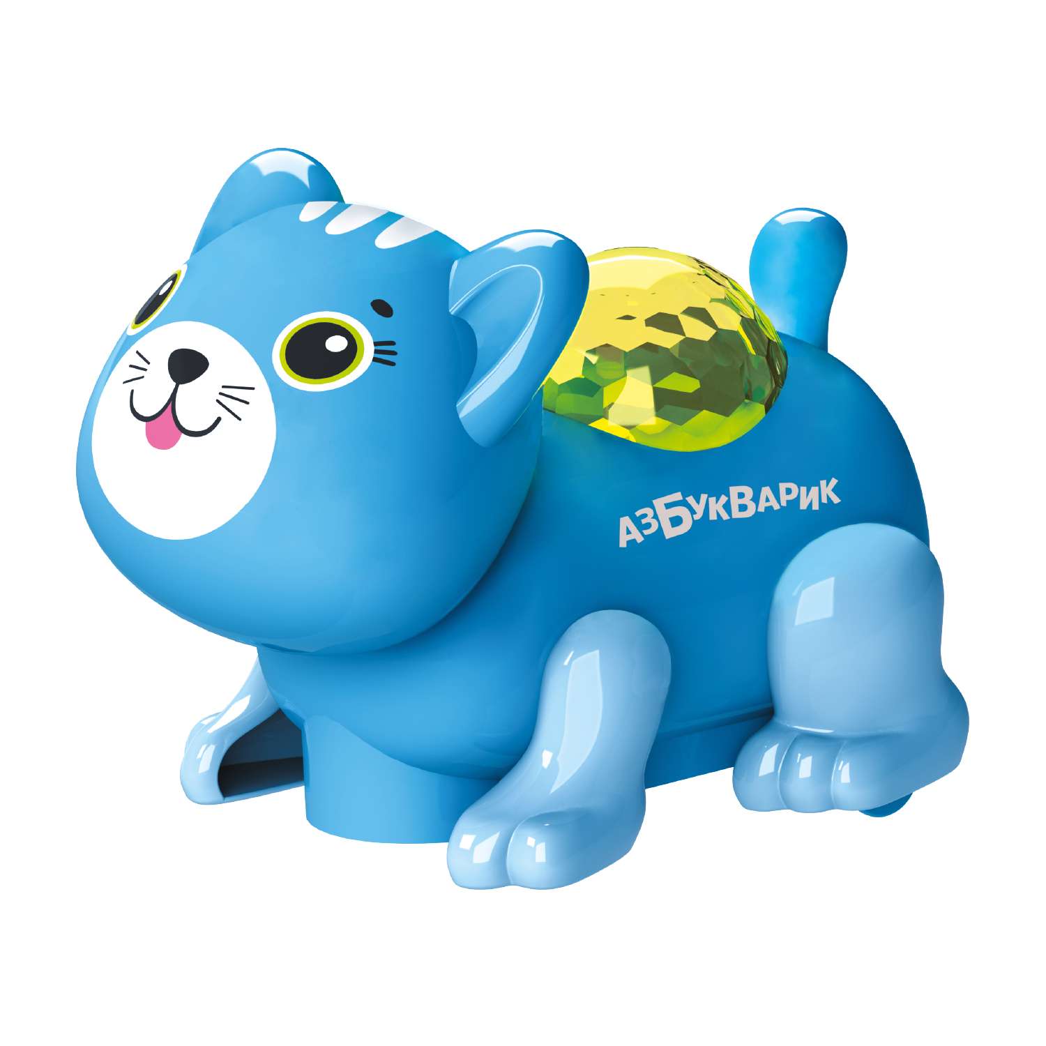 Игрушка Азбукварик Диско-зверята Котик Темно-голубой 2605В - фото 1