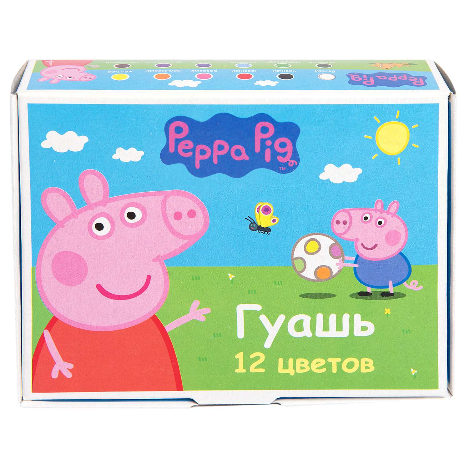 Гуашь Росмэн Peppa Pig 12цветов - фото 1