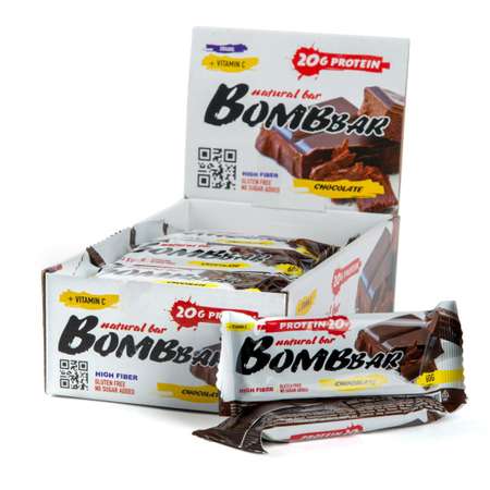Батончик Bombbar протеиновый шоколад 60г