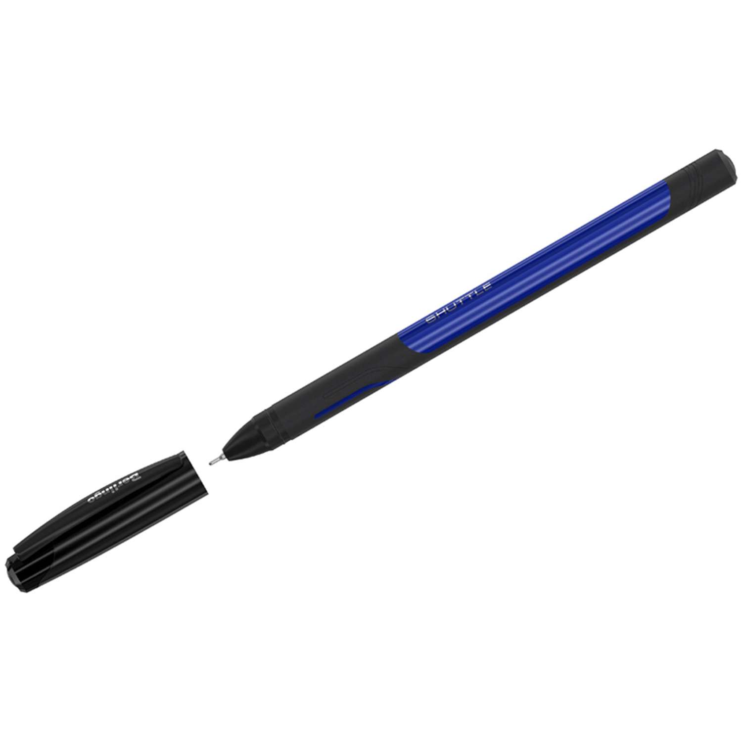 Ручка гелевая Berlingo Shuttle синяя 0.5 мм игольчатый стержень набор 12 шт - фото 2