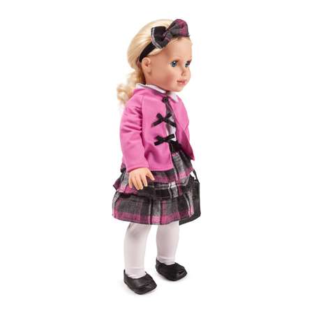 Кукла Demi Star Эмили Блондинка в розовом пиджаке юбке в клетку