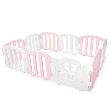 Детский манеж Ifam First Baby Room белый - розовый