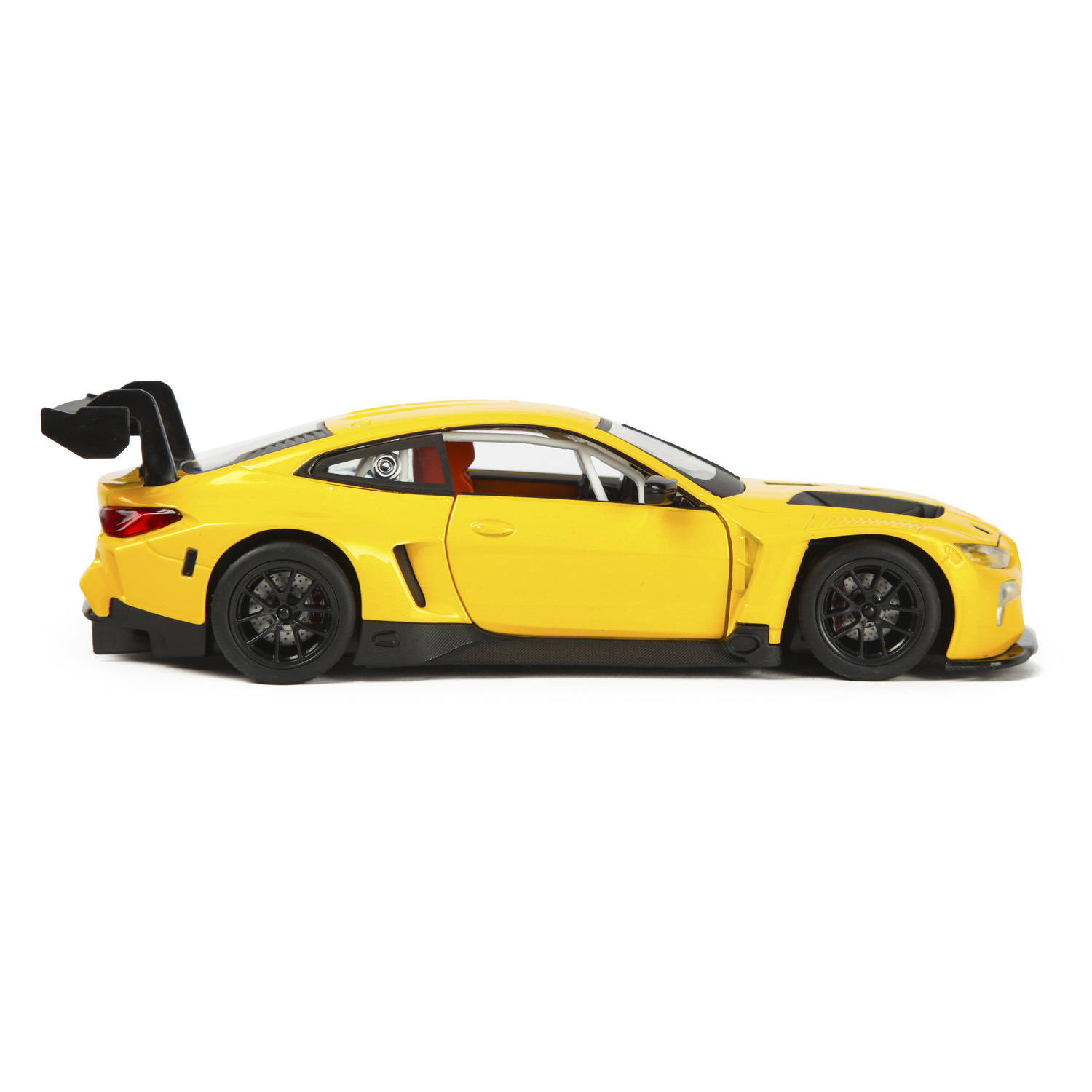 Автомобиль Mobicaro BMW BMW M4 1:24 желтый 68277A - фото 3