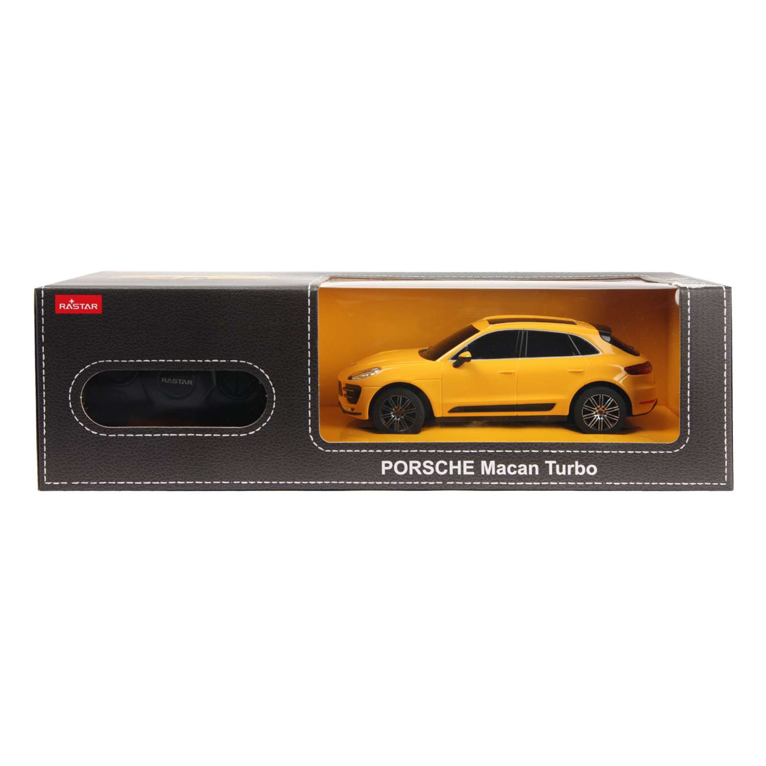 Машина Rastar РУ 1:24 Porsche Macan Turbo Желтая - фото 2