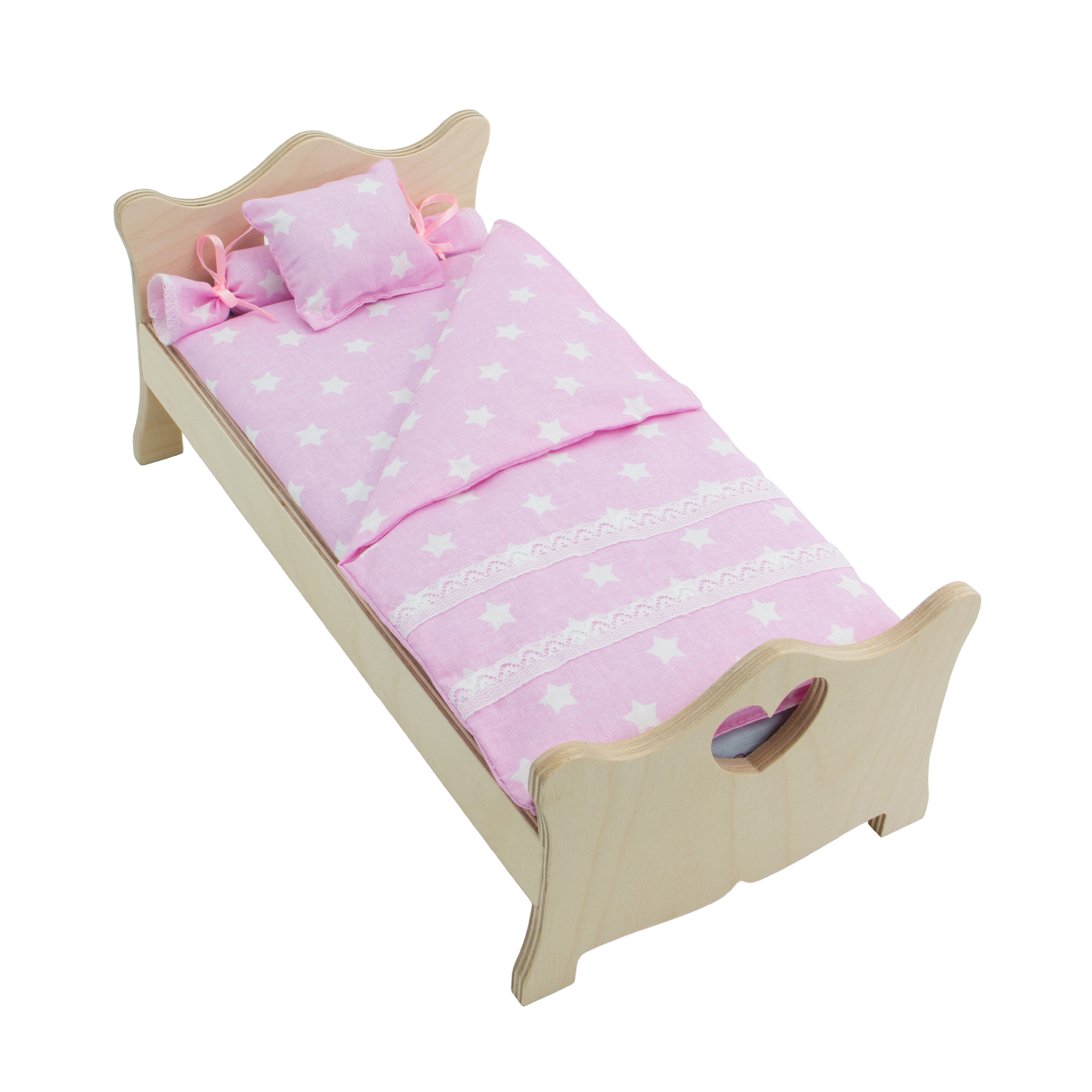 Комлпект постельного белья Модница для куклы 29 см светло-розовый 2002светло-розовый - фото 9