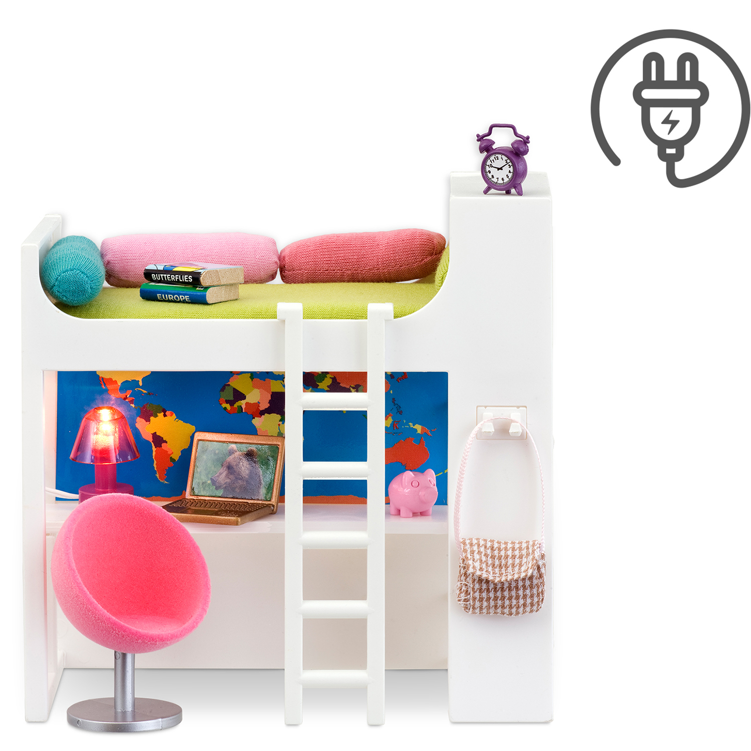 Мебель для домика Lundby Смоланд Кровать-чердак 7предметов LB_60208400  купить по цене 1939 ₽ в интернет-магазине Детский мир