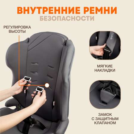 Автомобильное кресло ZLATEK УУД Zlatek ZL513 Lux гр.I/II/III серый