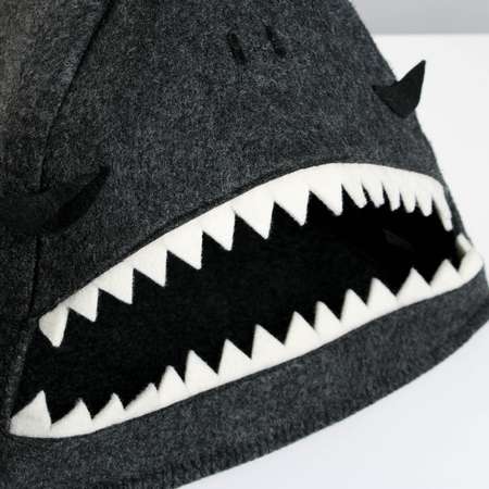 Домик для животных Пушистое счастье из войлока «Зубастая акула»