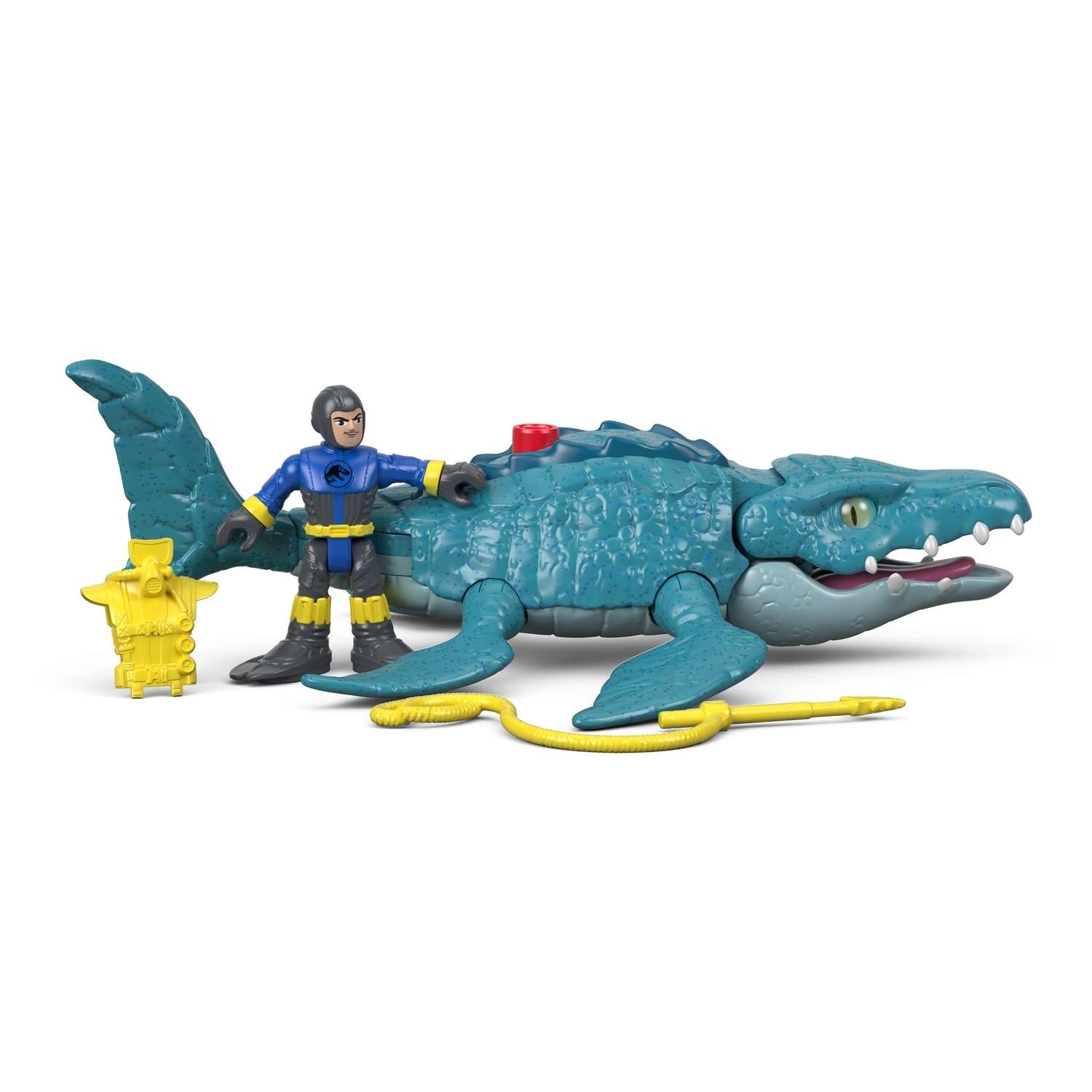 Фигурка IMAGINEXT Jurassic World Мозазавр и Водолаз FMX91 - фото 9