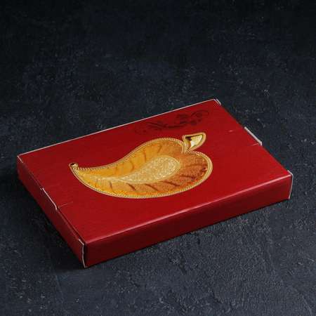 Подставка для фруктов Sima-Land «Лист золото» 22×12×2 5 см цвет золотой