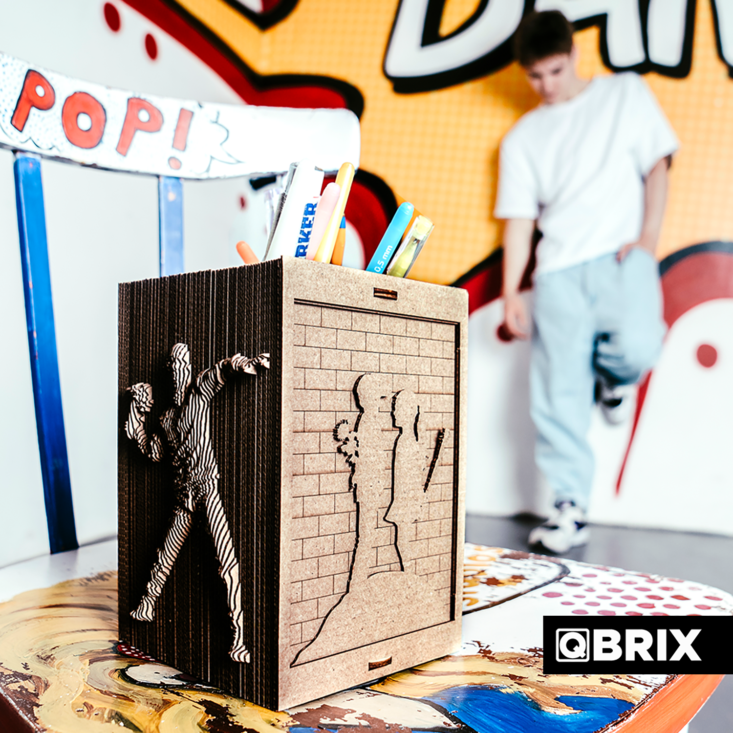 Конструктор QBRIX 3D картонный Стрит-Арт органайзер 20007 20007 - фото 10