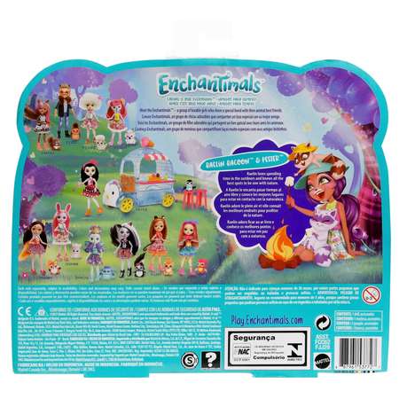 Кукла Enchantimals Походный костер со зверюшкой FJJ29